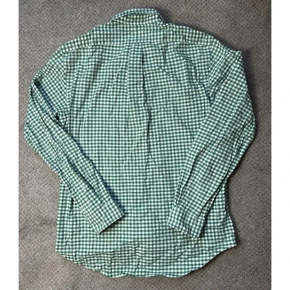 Polo Ralph Lauren Men's Large Slim Fit Stretch Oxford Button Down Shirt Gingham - Picture 4 of 9